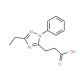 3-(3-Ethyl-1-phenyl-1H-1,2,4-triazol-5-yl)-propanoic acid - chemical structure image