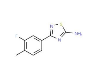 3-(3-Fluoro-4-methylphenyl)-1,2,4-thiadiazol-5-ylamine - chemical structure image