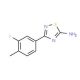 3-(3-Fluoro-4-methylphenyl)-1,2,4-thiadiazol-5-ylamine - chemical structure image