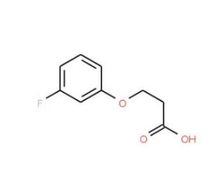 3-(3-Fluoro-phenoxy)-propionic acid (CAS 133077-42-6) - chemical structure image