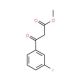 3-(3-Fluoro-phenyl)-3-oxo-propionic acid methyl ester (CAS 260246-17-1) - chemical structure image