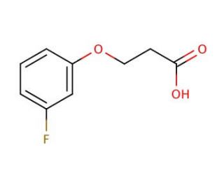 3-(3-fluorophenoxy)propanoic acid (CAS 133077-42-6) - chemical structure image