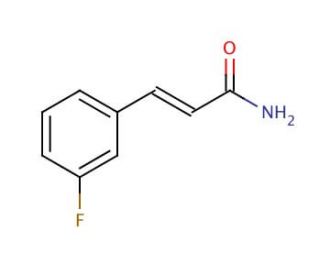 3-(3-Fluorophenyl)-2-propenamide, predominantly trans (CAS 64379-96-0) - chemical structure image