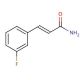 3-(3-Fluorophenyl)-2-propenamide, predominantly trans (CAS 64379-96-0) - chemical structure image