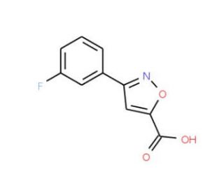 3-(3-fluorophenyl)isoxazole-5-carboxylic acid - chemical structure image