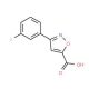 3-(3-fluorophenyl)isoxazole-5-carboxylic acid - chemical structure image