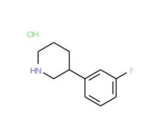 3-(3-Fluorophenyl)piperidine hydrochloride - chemical structure image