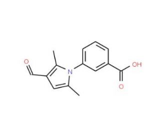 3-(3-Formyl-2,5-dimethyl-pyrrol-1-yl)-benzoic acid (CAS 409353-42-0) - chemical structure image
