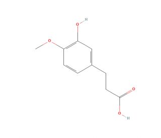 3-(3-Hydroxy-4-methoxyphenyl)propionic Acid (CAS 1135-15-5) - chemical structure image