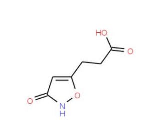 3-(3-Hydroxy-isoxazol-5-yl)-propionic acid (CAS 75989-19-4) - chemical structure image