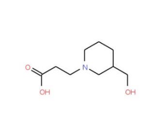 3-(3-Hydroxymethyl-piperidin-1-yl)-propionic acid - chemical structure image