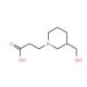 3-(3-Hydroxymethyl-piperidin-1-yl)-propionic acid - chemical structure image