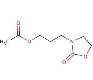 3-(3-Hydroxypropyl)-2-oxazolidinone Acetate - chemical structure image