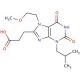 3-[3-isobutyl-7-(2-methoxyethyl)-2,6-dioxo-2,3,6,7-tetrahydro-1H-purin-8-yl]propanoic acid - chemical structure image