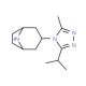 3-(3-Isopropyl-5-methyl-4H-1,2,4-triazol-4-yl)-3-exo-8-azabicyclo[3.2.1]octane (CAS 423165-07-5) - chemical structure image