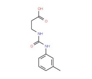 3-(3-m-Tolyl-ureido)-propionic acid (CAS 133115-50-1) - chemical structure image