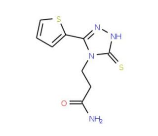 3-(3-mercapto-5-thien-2-yl-4H-1,2,4-triazol-4-yl)propanamide - chemical structure image