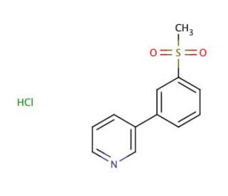 3-(3-Methanesulfonyl-phenyl)-pyridine Hydrochloride (CAS 160777-44-6) - chemical structure image