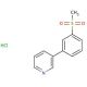 3-(3-Methanesulfonyl-phenyl)-pyridine Hydrochloride (CAS 160777-44-6) - chemical structure image