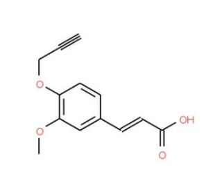 3-[3-Methoxy-4-(2-propynyloxy)phenyl]acrylic acid - chemical structure image