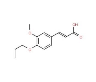 3-(3-Methoxy-4-propoxy-phenyl)-acrylic acid - chemical structure image