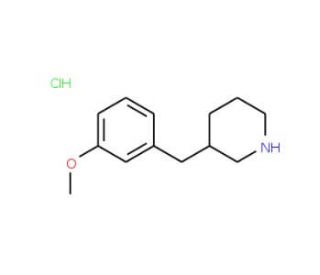 3-(3-Methoxy-benzyl)-piperidine hydrochloride (CAS 179480-58-1) - chemical structure image