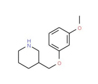 3-(3-Methoxy-phenoxymethyl)-piperidine (CAS 405062-73-9) - chemical structure image