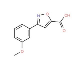 3-(3-Methoxy-phenyl)-isoxazole-5-carboxylic acid - chemical structure image