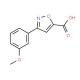 3-(3-Methoxy-phenyl)-isoxazole-5-carboxylic acid - chemical structure image