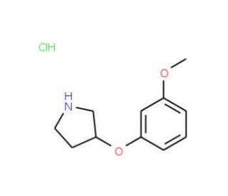 3-(3-Methoxyphenoxy)pyrrolidine hydrochloride (CAS 23123-08-2) - chemical structure image