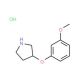3-(3-Methoxyphenoxy)pyrrolidine hydrochloride (CAS 23123-08-2) - chemical structure image