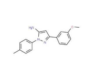 3-(3-methoxyphenyl)-1-(4-methylphenyl)-1H-pyrazol-5-amine - chemical structure image