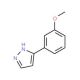 3-(3-Methoxyphenyl)-1H-pyrazole (CAS 144026-74-4) - chemical structure image
