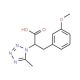 3-(3-methoxyphenyl)-2-(5-methyl-1H-1,2,3,4-tetrazol-1-yl)propanoic acid - chemical structure image