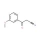 3-(3-Methoxyphenyl)-3-oxopropanenitrile (CAS 21667-60-7) - chemical structure image