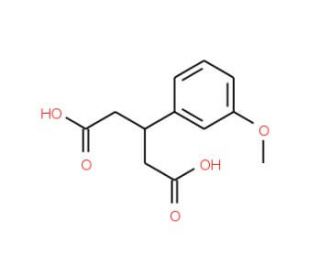 3-(3-Methoxyphenyl)pentanedioic acid (CAS 69061-62-7) - chemical structure image