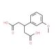 3-(3-Methoxyphenyl)pentanedioic acid (CAS 69061-62-7) - chemical structure image