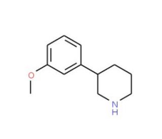 3-(3-Methoxyphenyl)-piperidine (CAS 79601-21-1) - chemical structure image