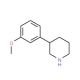 3-(3-Methoxyphenyl)-piperidine (CAS 79601-21-1) - chemical structure image