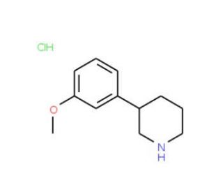 3-(3-Methoxyphenyl)piperidine hydrochloride - chemical structure image