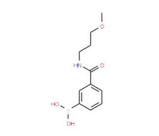 3-(3-Methoxypropylcarbamoyl)phenylboronic acid (CAS 957061-22-2) - chemical structure image