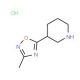 3-(3-Methyl-1,2,4-oxadiazol-5-yl)piperidinehydrochloride - chemical structure image