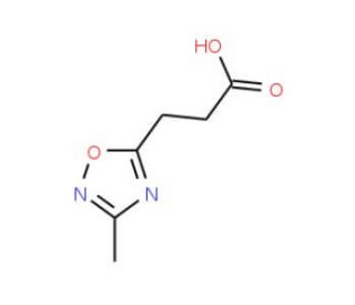 3-(3-methyl-1,2,4-oxadiazol-5-yl)propanoic acid - chemical structure image