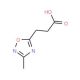 3-(3-methyl-1,2,4-oxadiazol-5-yl)propanoic acid - chemical structure image