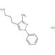 3-(3-methyl-1-phenyl-1H-pyrazol-4-yl)propan-1-amine hydrochloride - chemical structure image