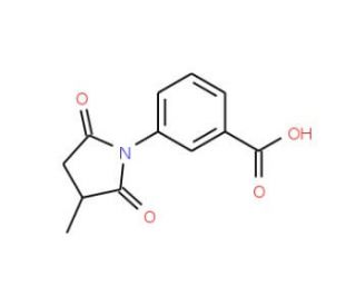 3-(3-Methyl-2,5-dioxo-pyrrolidin-1-yl)-benzoic acid - chemical structure image