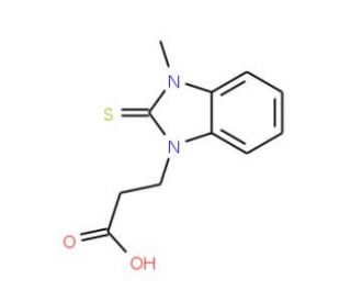3-(3-Methyl-2-thioxo-2,3-dihydro-benzoimidazol-1-yl)-propionic acid - chemical structure image