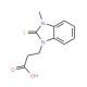 3-(3-Methyl-2-thioxo-2,3-dihydro-benzoimidazol-1-yl)-propionic acid - chemical structure image