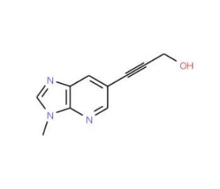 3-(3-Methyl-3H-imidazo[4,5-b]pyridin-6-yl)-prop-2-yn-1-ol (CAS 1171920-73-2) - chemical structure image