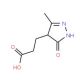 3-(3-methyl-5-oxo-4,5-dihydro-1H-pyrazol-4-yl)propanoic acid - chemical structure image